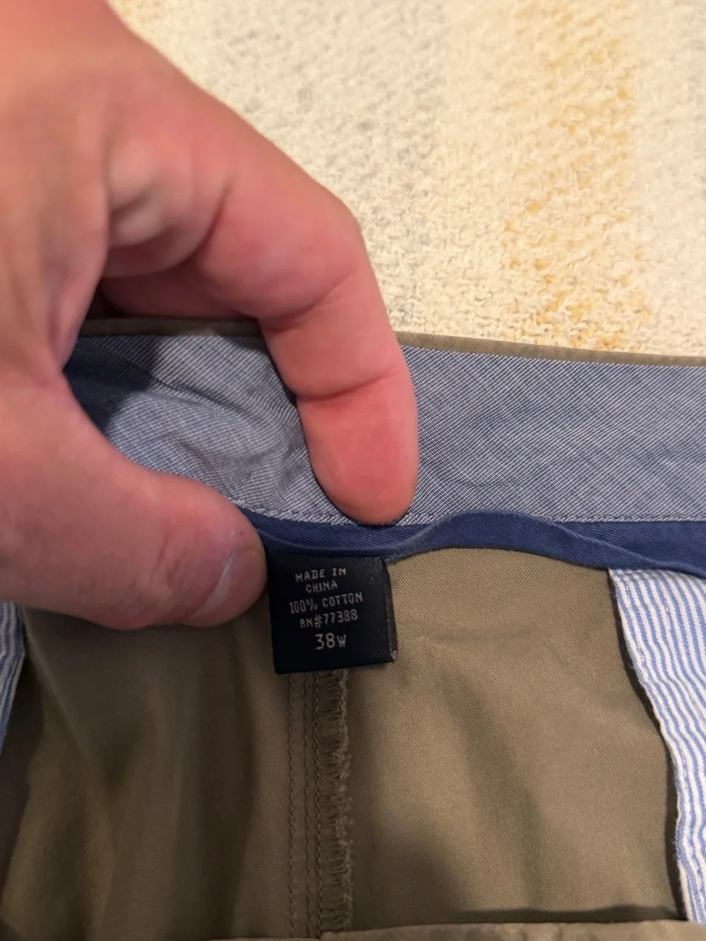J. Crew Men's Olive-Taupe Flat Front Shorts